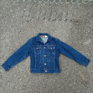 Vintage Rustler Kids Jean Denim Jacket Size Medium